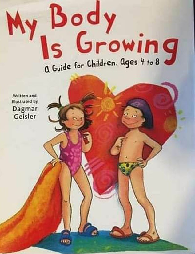 Shocked mothers and fathers have slammed author Dagmar Geisler, 64, after reading segments from her book, My Body Is Growing (pictured)